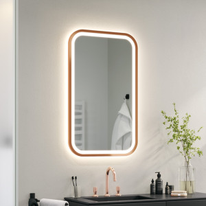 Specchio LED con cornice Mira LED
