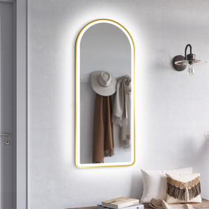 Espejo LED con marco de aluminio Porteo LED