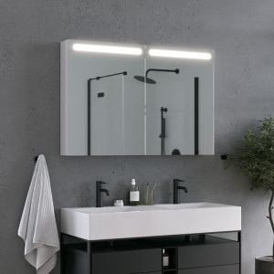 Mobile da bagno con specchio LED Baldini Multi
