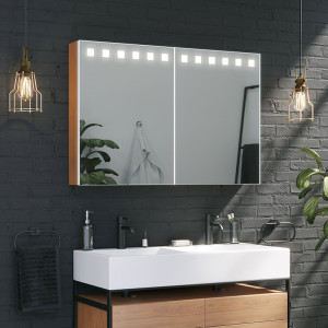 Mobile da bagno con specchio LED Faloma Multi