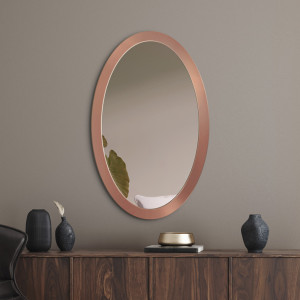 Mirror framed Oval Bold