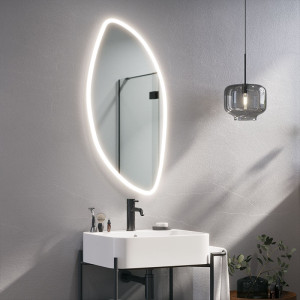 LED-belyst spegel Petal LED Slim