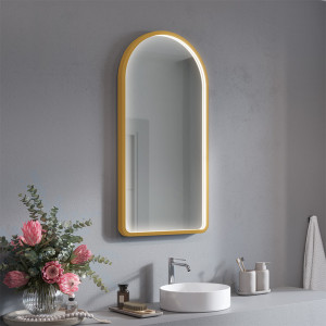 Lustro LED w ramie aluminiowej Porteo Alublend