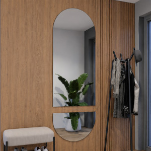 Miroir mural en deux parties Simple Kovia