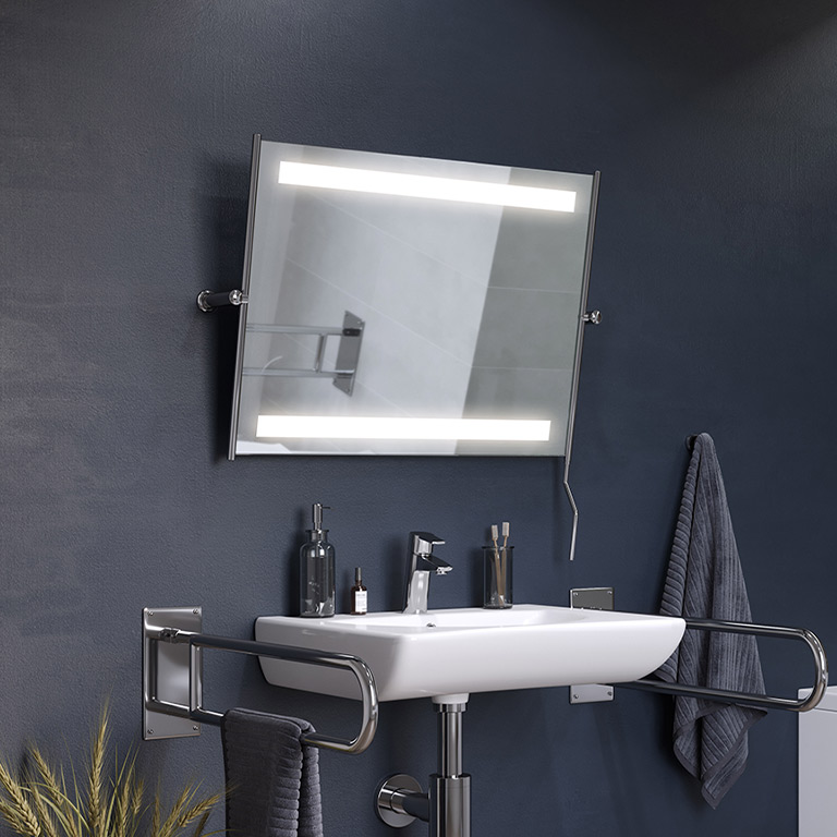 Specchio LED reclinabile Duet ST Med