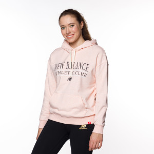 New Balance WOMEN'S Essentials Athletic Club Hoodie PINK