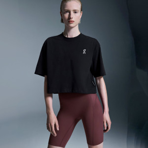 On Koszulka Damska Club Boxy-T Black 1WF11120553