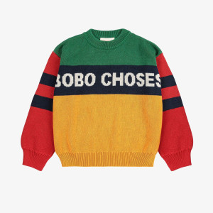 BOBO CHOSES Color block jumper MULTICOLOR