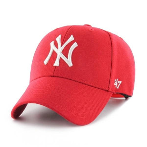 47 Brand Czapka z Daszkiem New York Yankees Red 47 MVP Snapback 47 MVP Wool All