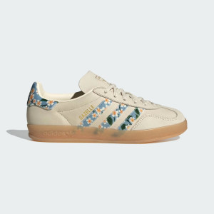 Adidas Gazelle Indoor X Liberty London W Cream White / Gold Metallic / Tactile Blue JR3601