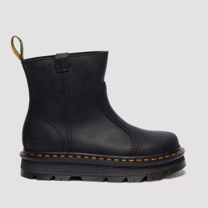Dr. Martens ZEBZAG RIGGER SLIP ON LEATHER BOOTS 42662001