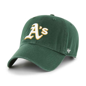 47 Brand Czapka z Daszkiem Athletics Baseball Dark Green 47 Clean Up