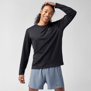 Brooks Męska Koszulka Termiczna Do Biegania z Długim Rękawem Notch Thermal Long Sleeve 3.0 211570001