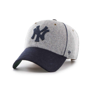 47 Brand Czapka z Daszkiem New York Yankees Gray Brocke 47 Clean Up Wool