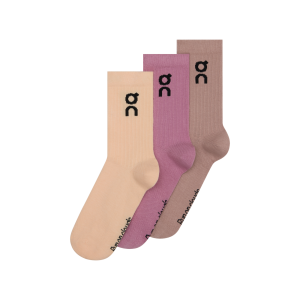 On Skarpety Logo Sock High 3P Sherbet/Rhodonite 2UF10314952