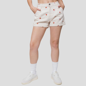Kaotiko Slouchy Denim Strawberries AQ022-01-K002