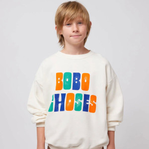 BOBO CHOSES Bawełniana Bluza Multicolor Bobo Choses sweatshirt