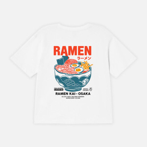 Kaotiko Osaka Ramen White T-shirt AS006-01-M002