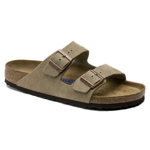Birkenstock Arizona Soft Footbed Taupe Suede Leather (Wąskie) 951303
