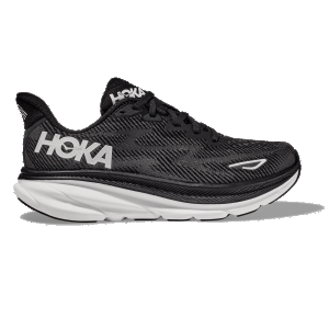 Hoka MEN'S CLIFTON 9 BLACK/WHITE