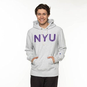 Champion Hooded Sweatshirt GREY NYU