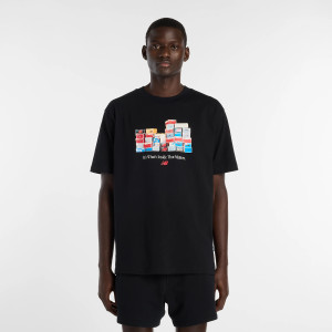 New Balance Koszulka męska Czarna MT61H0DXBK