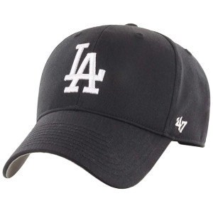 47 Brand Dziecięca Czapka z Daszkiem Los Angeles Dodgers Black Raised Basic 47 MVP 47 MVP All