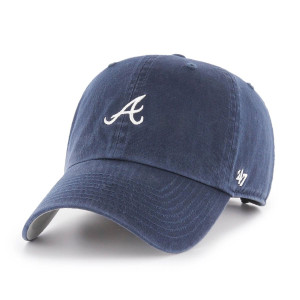 47 Brand Czapka z Daszkiem Atlanta Braves Navy BASE Runner 47 Clean Up