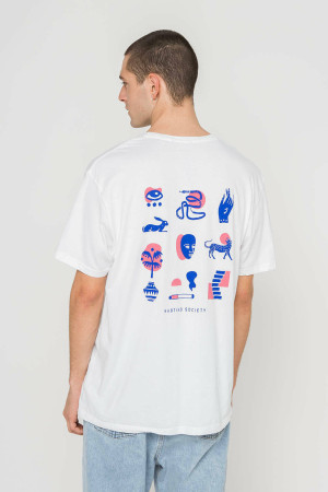 Kaotiko White Elements Ocult Washed T-shirt