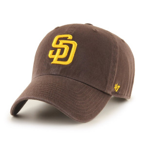 47 Brand Czapka z Daszkiem San Diego Padres Brown 47 Clean Up