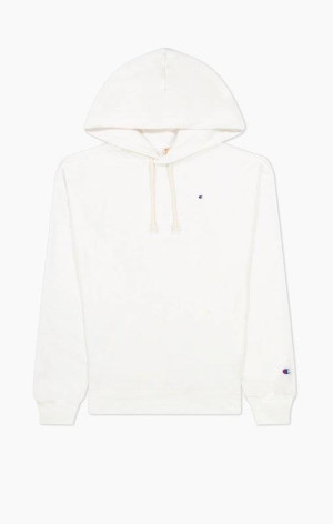 Champion WMNS HOODED SWEATSHIRT Small Logo WHITE