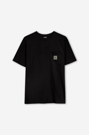 Kaotiko Poodle Balloon Black T-Shirt AP028-03-G002