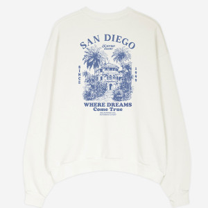Kaotiko Resort Organic Cotton Ivory Sweatshirt AQ005-01-G002