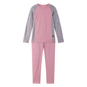 Reima Wełniany zestaw belizny termalnej Taitoa Grey Pink 5200030E450A