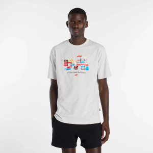 New Balance Koszulka męska Szara MT61H0DXAHH