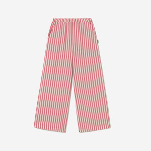 Kaotiko Coffee Culture Stripes Red/Ivory Pants AS049-01-M002