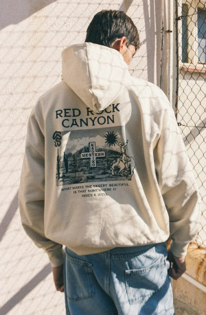 Kaotiko Sudadera Capucha Red Rock Canyon Bone Sweatshirt AR068-01-G002