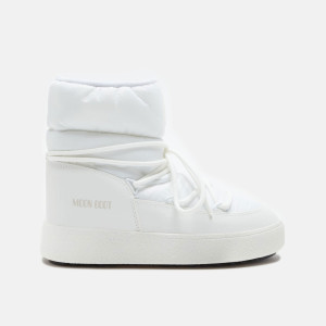 MOON BOOT LTRACK LOW WHITE NYLON BOOTS 80D2450080A001