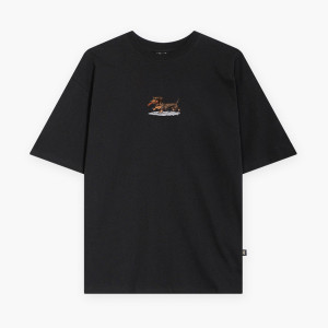 Kaotiko Dachshund Black T-shirt AR052-02-G002