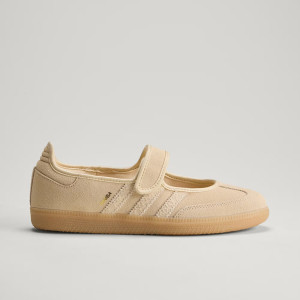 adidas Samba Jane Suede Sand Strata (W) Sand Strata / Sand Strata / Gold Metallic HQ9496