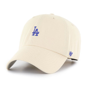 47 Brand Czapka z Daszkiem Los Angeles Dodgers Natural BASE Runner 47 Clean Up