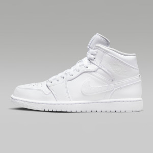 Air Jordan 1 Mid Triple White 554724-136