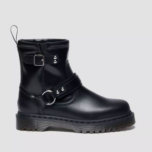 Dr. Martens Anistone Harness Orleans Leather Biker Boots 42583001