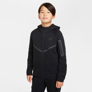 Nike Bluza Młodzieżowa Tech Fleece Zip Hoodie Black (GS) HV5867-010
