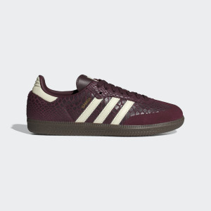 adidas Samba OG Snakeskin Maroon Cream White (Women's) IH3979