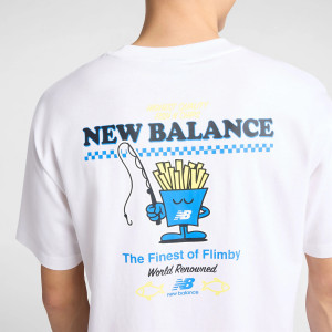 New Balance Koszulka Biała Fish and Chips MT61I5BMWT