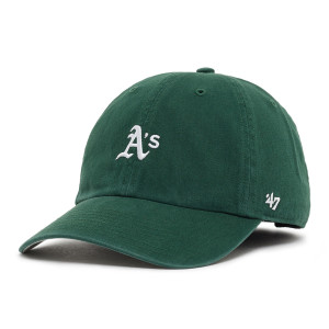 47 Brand Czapka z Daszkiem Athletics Baseball Dark Green BASE Runner 47 Clean Up 47 Clean Up All