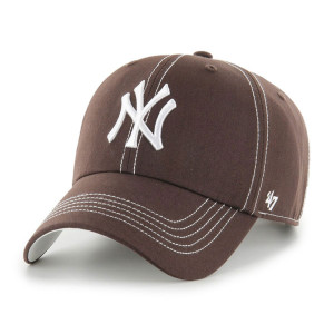 47 Brand Czapka z Daszkiem New York Yankees Contrast Stitch 47 Clean Up