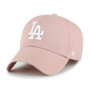 47 Brand Czapka z Daszkiem Los Angeles Dodgers Dusty Mauve 47 Clean Up W/ No Loop Label