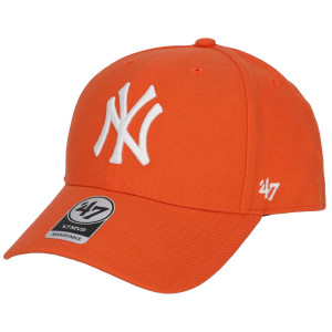47 Brand Czapka z Daszkiem New York Yankees Orange 47 MVP Snapback 47 MVP Wool All